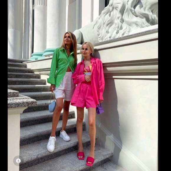 Zara* Heeled Sandal Pink Quilted - Picture 6 of 7